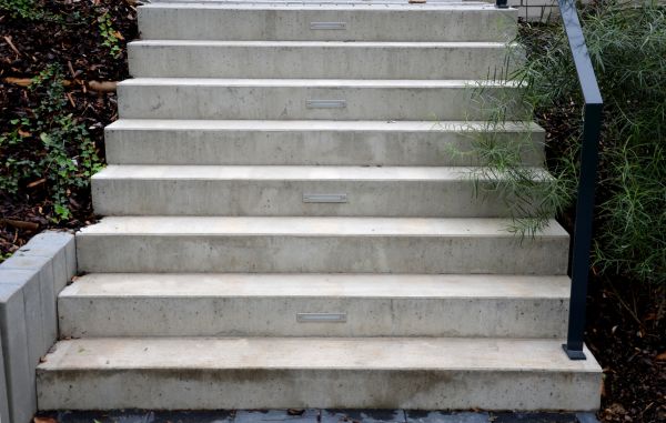 Poured Step Installation in Bainbridge Island