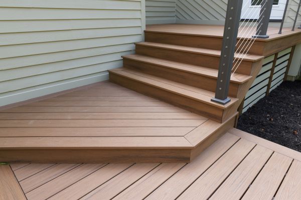 Patio Staircase Construction in Bainbridge Island