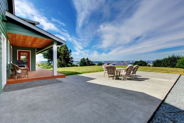 Backyard Concrete Paving in Bainbridge Island